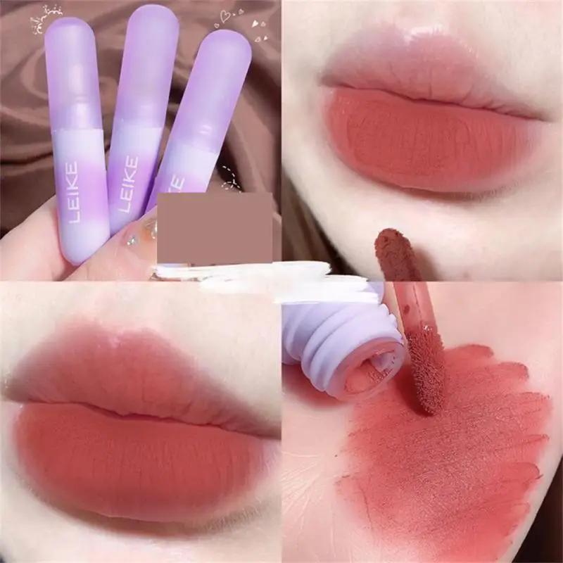 

Rose Red Brown Stain Lip Gloss Waterproof Long-lasting Easy To Wear Velvet Lip Mud Autumn/Winter Ambience Korean Makeup Lip Tint
