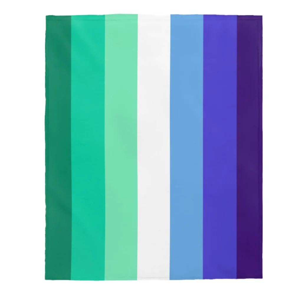 Плюшевое одеяло для геев гордости MLM гей-друг гей-бойфренд флаг цвет