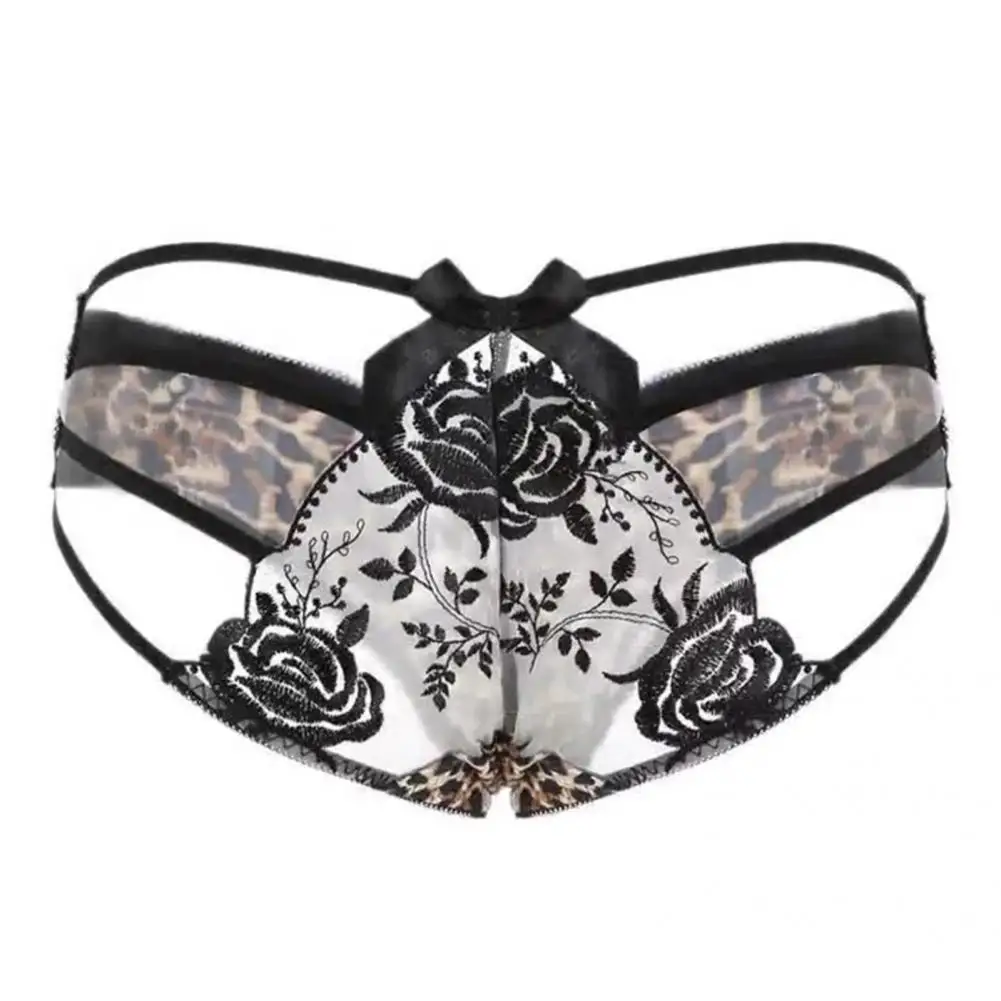 

Female Simple Hollow Out Bow-knot G-string Breathable Women Thong Bow for Home