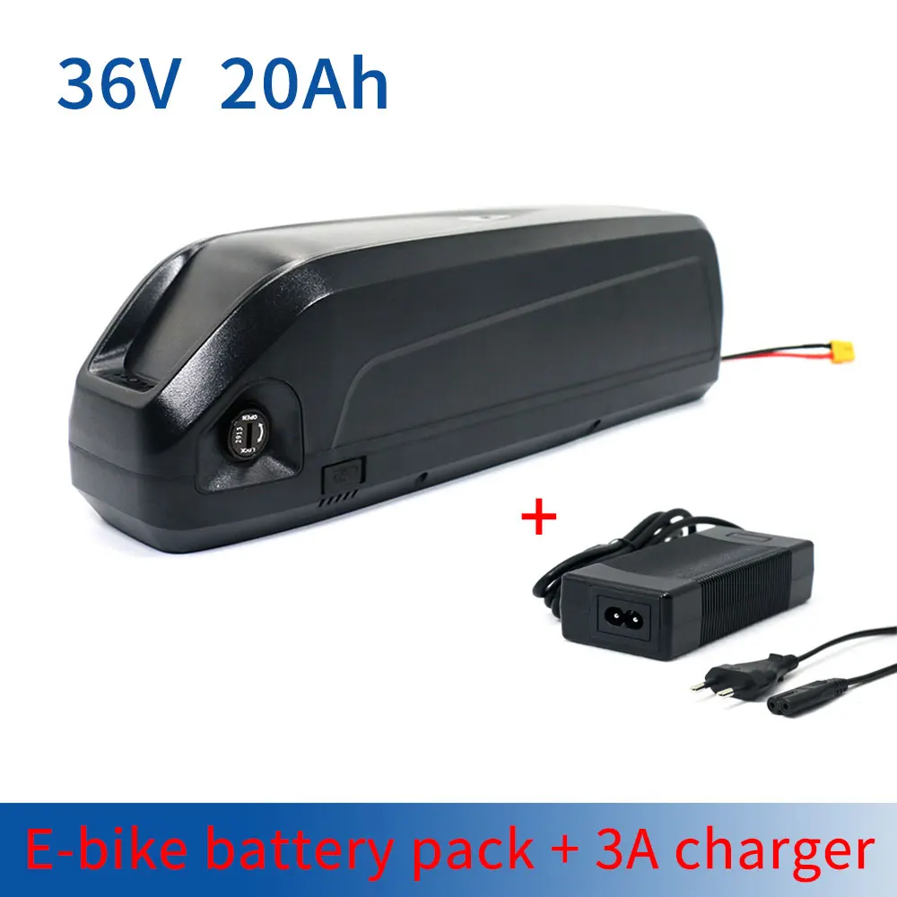 

36V 20Ah 18650 Battery Pack Hailong G65 Case for 250W-1000W EBike Motor Conversion Kit Electric Bicycle Scooters with 3A Charger