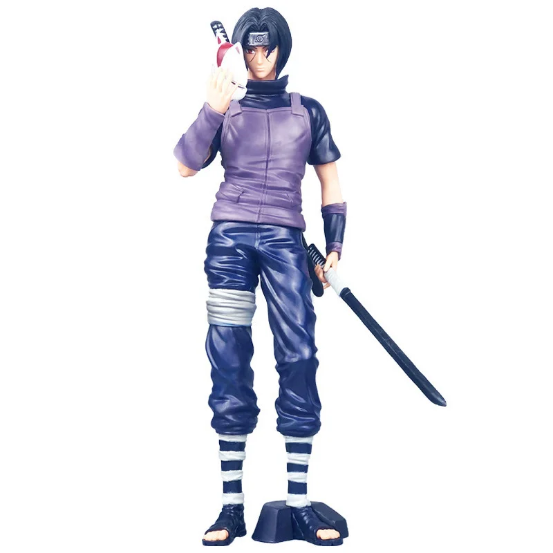 

Naruto Action Figures Uchiha Itachi Sasuke Figure GK 26CM PVC Oversized Statue Anime Model Exquisite Figma Toys For Boys Gift