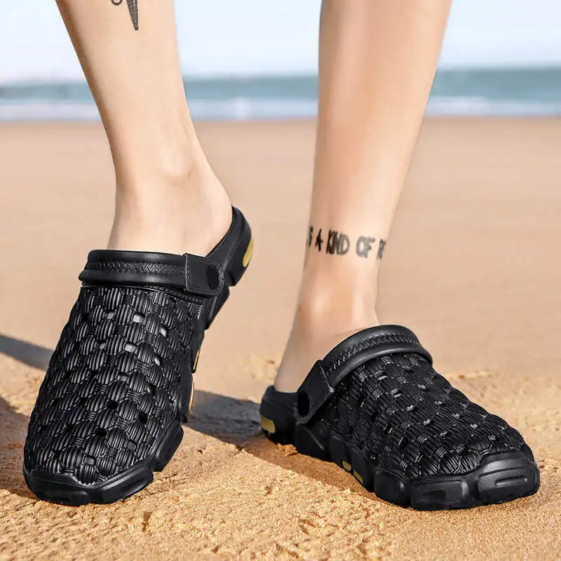 

Мужские повседневные кроссовки Scape, мужские сабо Letni, многоцветные сандалии, мужские домашние шлепанцы на каблуке, самая удобная дышащая сет...