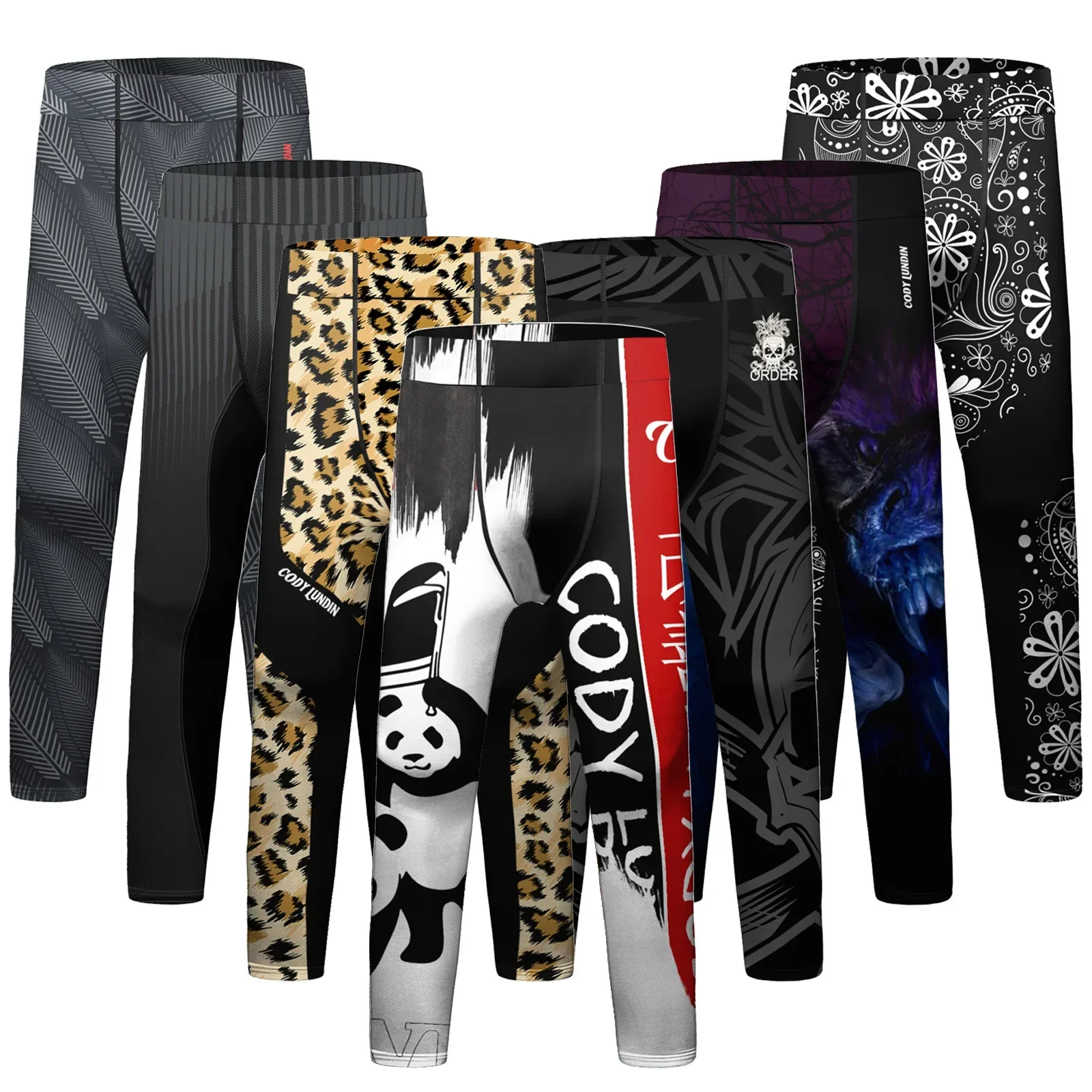 Детские Компрессионные Леггинсы для ММА быстросохнущие брюки джиу-джитсу и