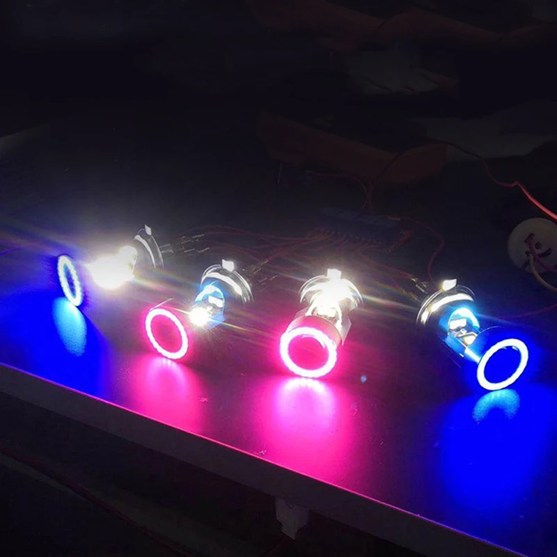 1 шт. 12 В-80 В Angel Eye 30 Вт H4 светодиодная фара для мотоцикла BA20D HS1 H6 скутер мотоцикл