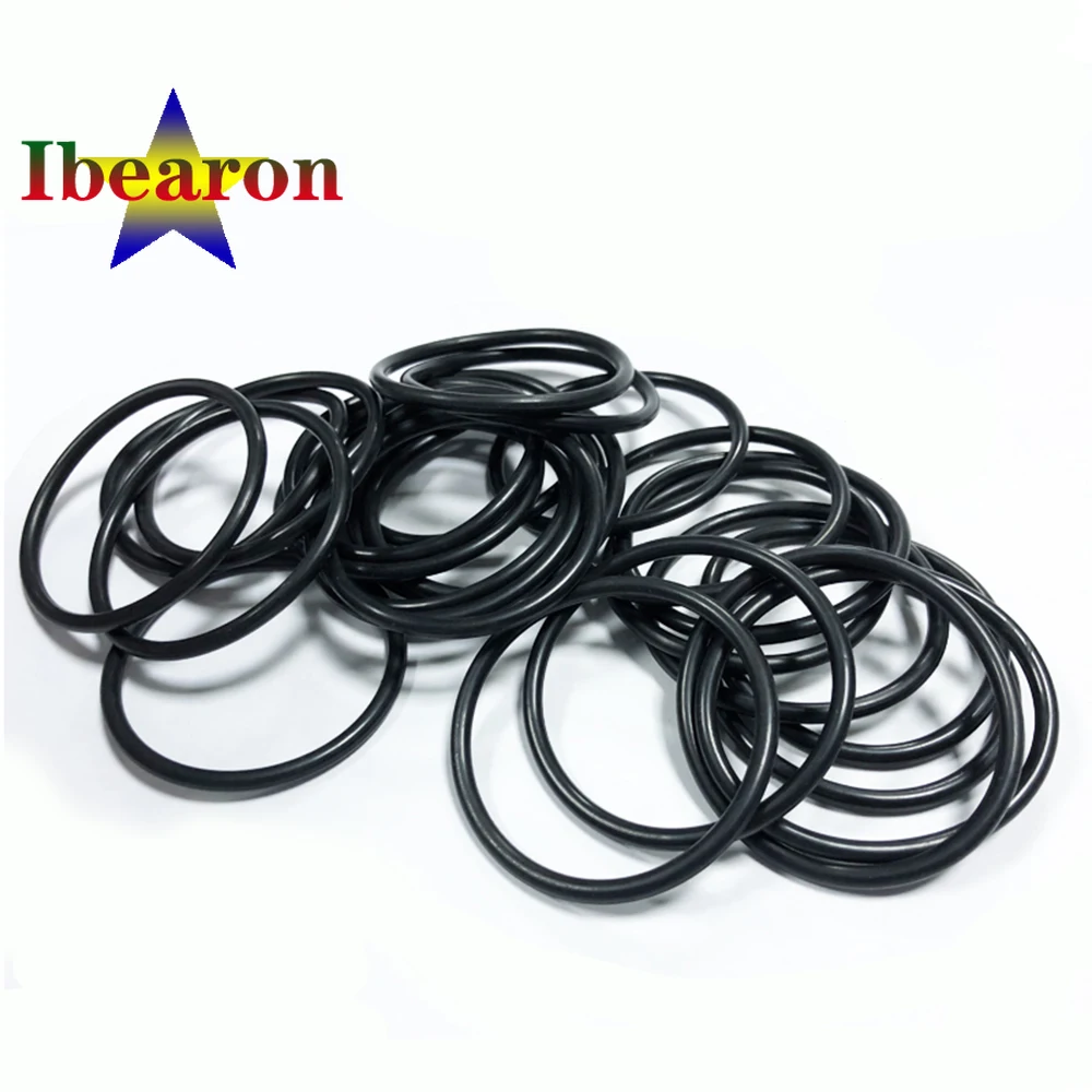 2PCS Black O Ring Gasket CS 7mm ID 106mm~272mm NBR(Nitrile Rubber Buna) Round Type Corrosion Oil Resistant Seal Washer