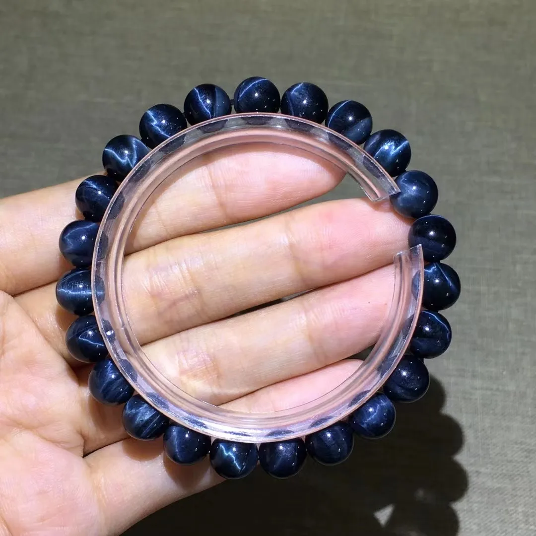 

8mm Natural Blue Tiger Eye Stone Bracelet Jewelry For Woman Lady Man Beauty Gift Beads Crystal Energy Gemstone Strands AAAAA