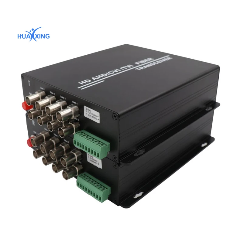 

HD video AHD CVI TVI Fiber optical converter, 8-CH 720P 960P video fiber optic transmitter, single-mode single fiber 20KM