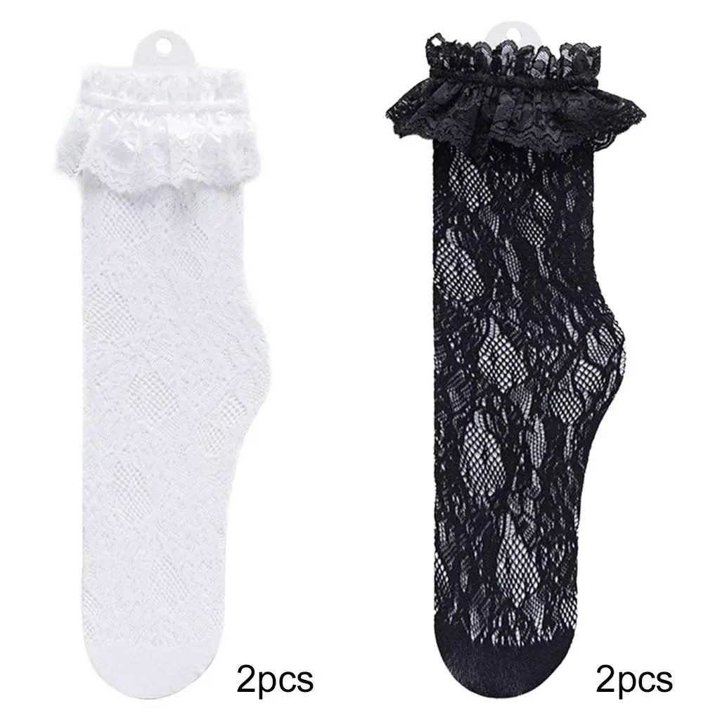 

1Pair Lace Socks Cute Trim Ruffle Frilly Soft Dress Socks Women Ankle Socks