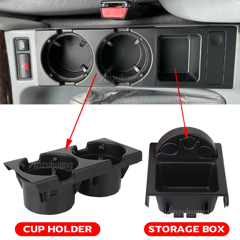 

Car Center Console Water Cup Holder Beverage Bottle Holder Coin Tray For Bmw 3 Series E46 323i 318I 320I 98-06 51168217953