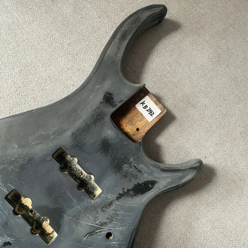 KB242 Черный цвет 4 или 5-струнная электрогитара бас-гитара корпус из цельного