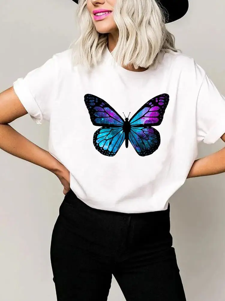 

Женская футболка с коротким рукавом и принтом, в стиле 90-х