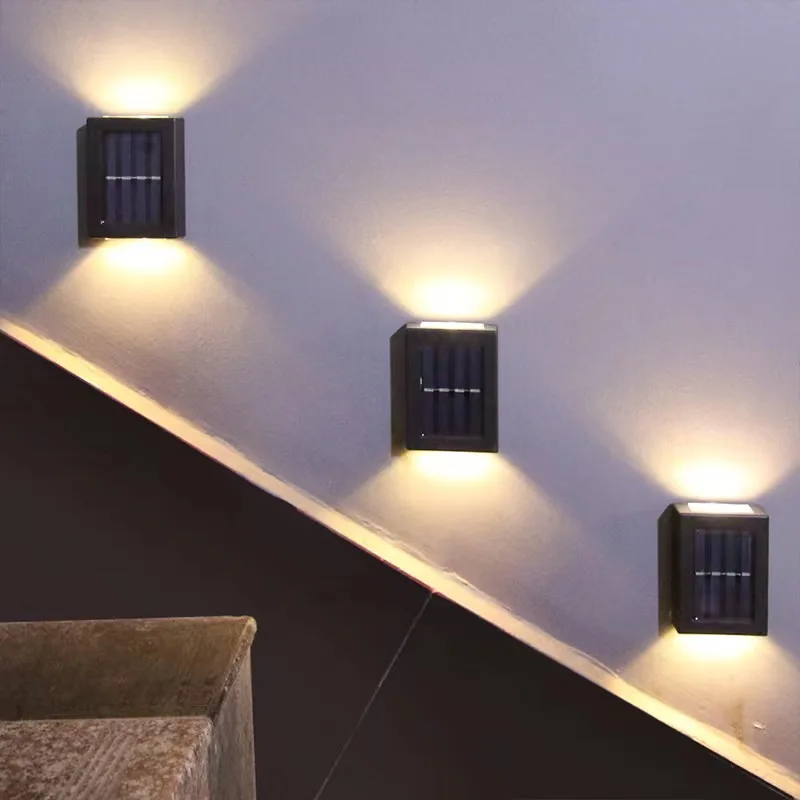 

Waterproof Solar Wall Light Up and Down Glow Lighting Garden Outdoor Decorative Solar Lights Stair Fence Fluorescent Lights