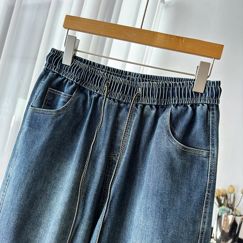 Очень большие джинсы больших размеров весом 50 00 кг. Женские весенне-осенние