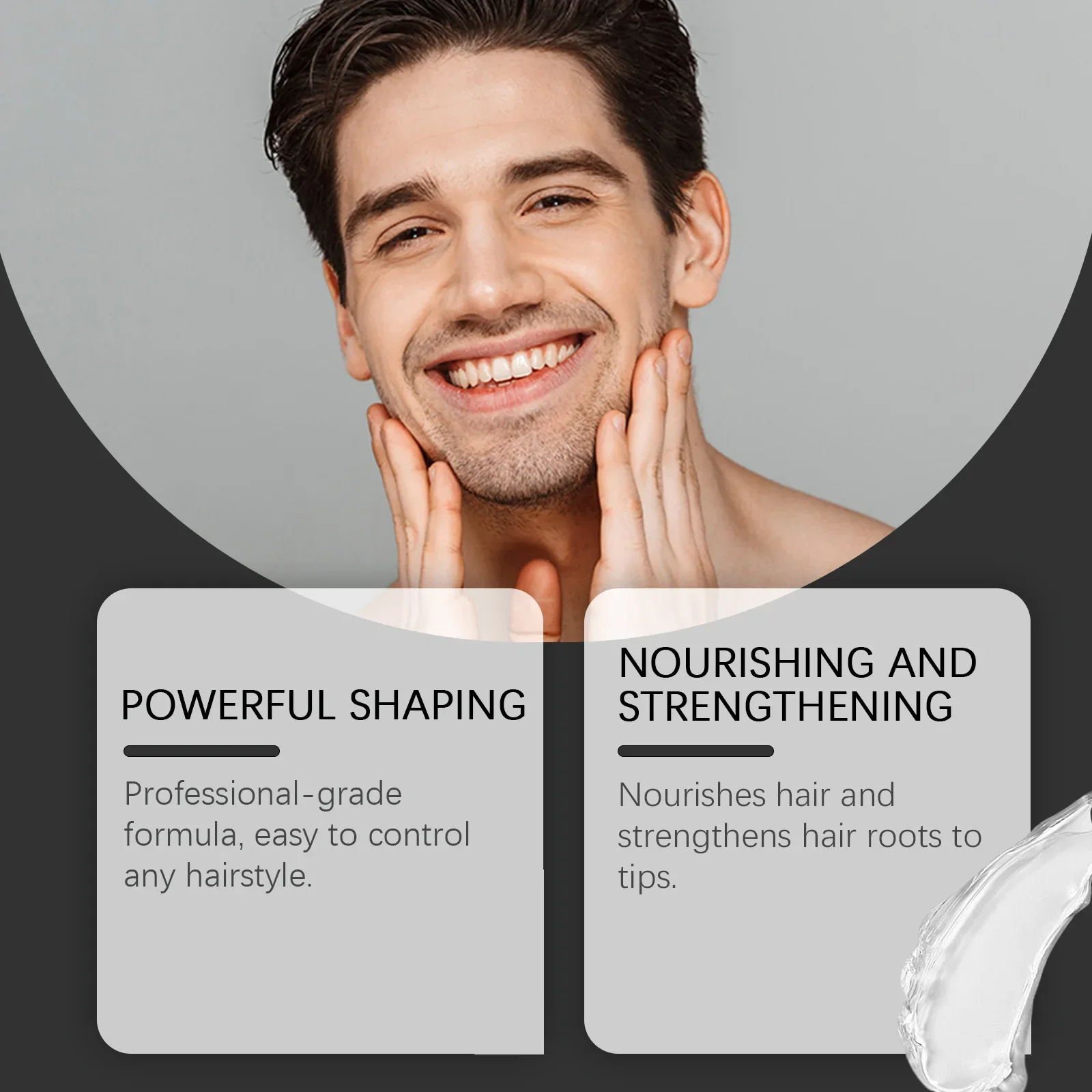 Гель для укладки мужчин East Moon мужской восковой уход за сломанными волосами