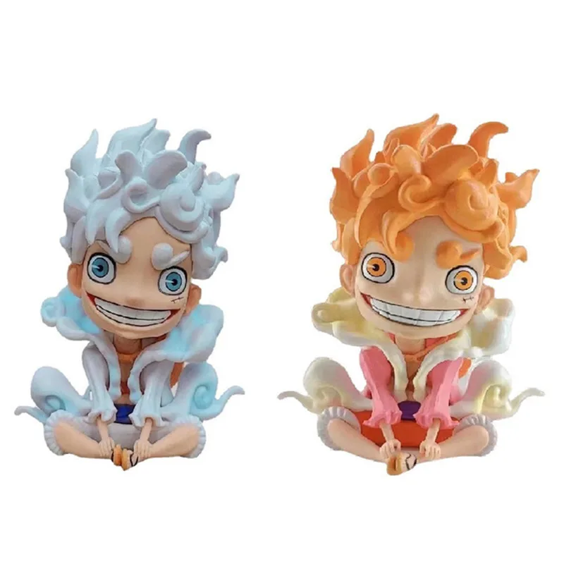 

Cute Anime One Piece Figure Luffy Gear 5 Figure Sun God Luffy Nika 13cm PVC Action Figurine Statue Collectible Model Doll Toys
