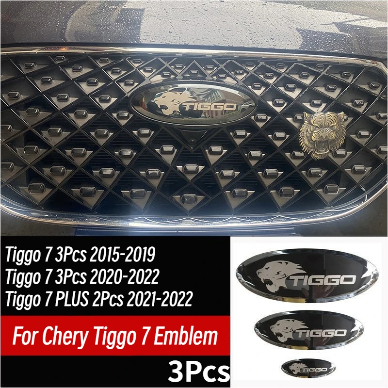 

Для Chery Tiggo 7 3 шт. 2015-2022 металлические значки с черными крыльями орла