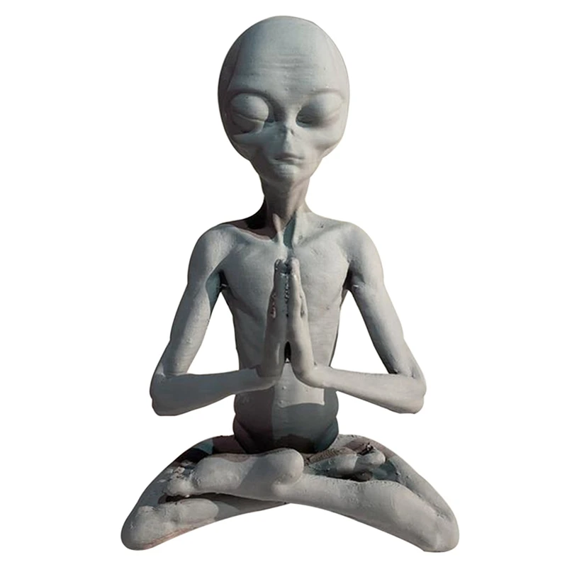 

Мини-статуя инопланетянина из смолы для медитации, 4 шт.