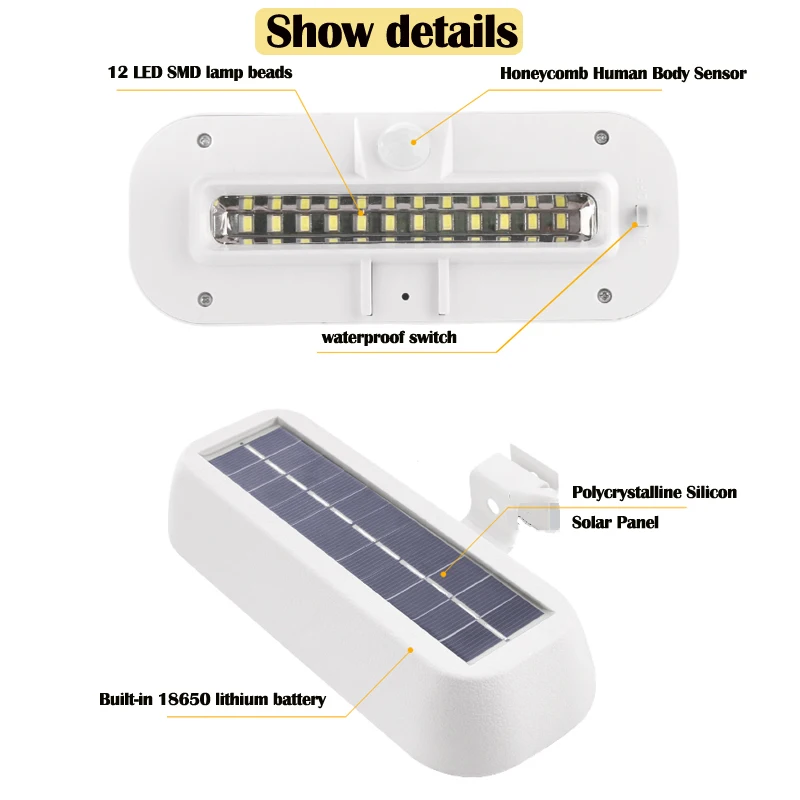 

Светильник уличный на солнечной батарее с датчиком движения, освещение для дома, улицы, двора, террасы, плиты, наружные лампы для летнего домика и сада