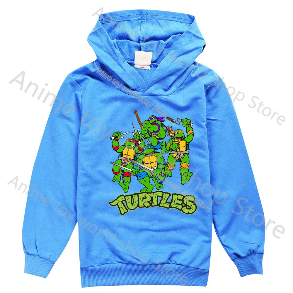 Детская толстовка с капюшоном и принтом черепашек-ниндзя |