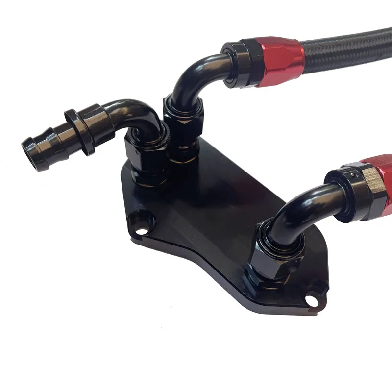 AN10 масляный шланг + адаптер масляного радиатора с разъемами сэндвич-пластины