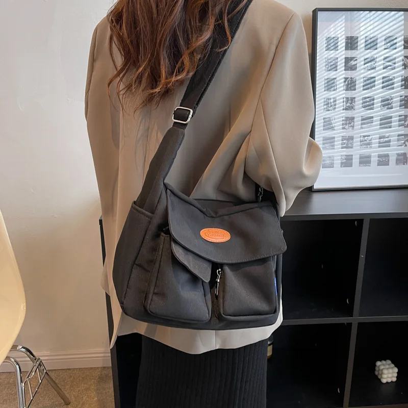 Новая однотонная сумка на одно плечо для женщин модная повседневная простая