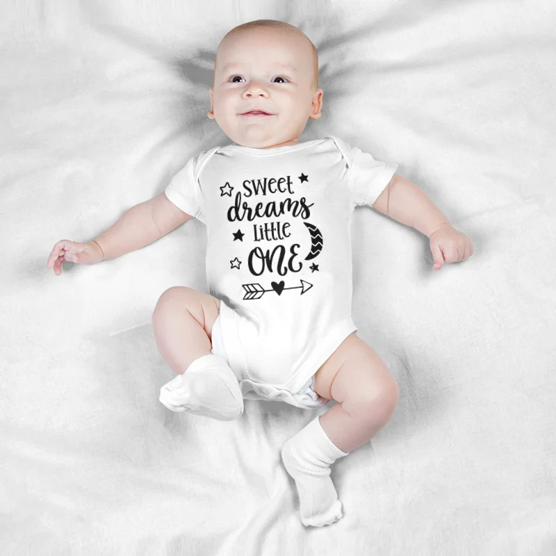 

Боди для новорожденных Keescewow, мягкое боди с надписью «sweet dreams little one»