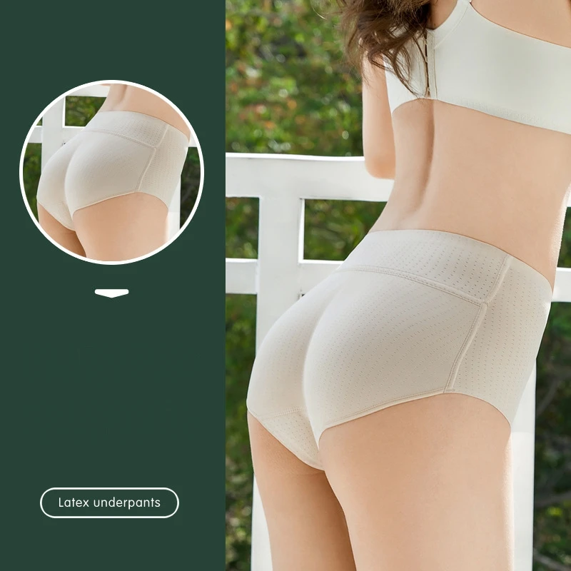 

Женские мягкие трусики с эффектом пуш-ап, из латекса