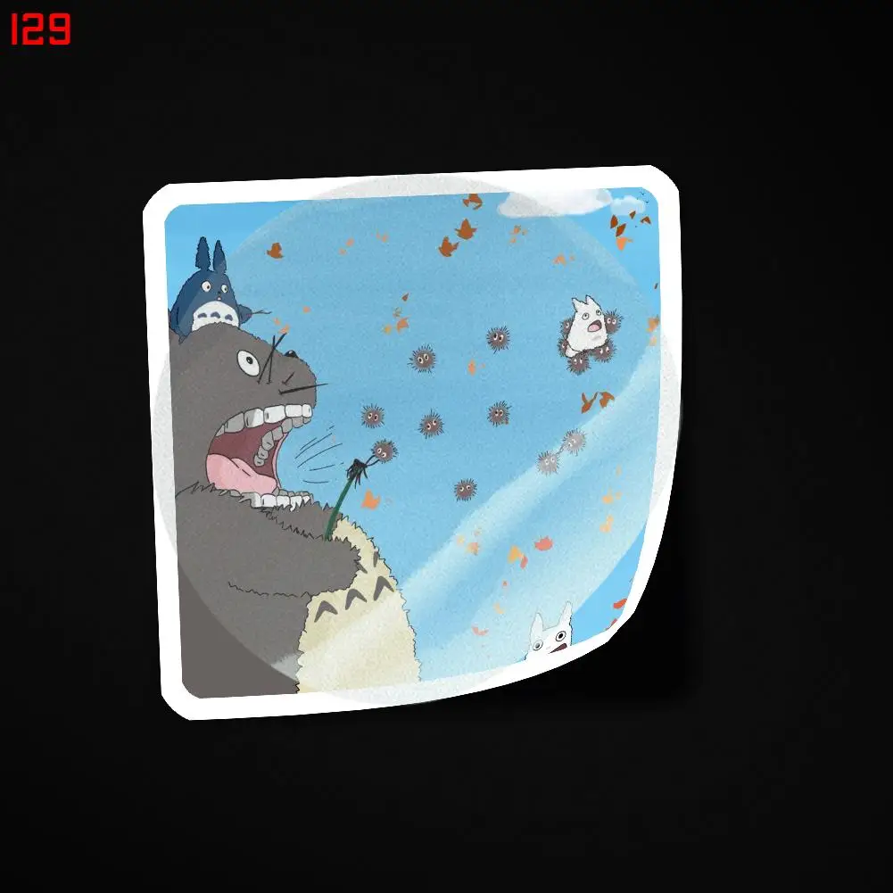 

Наклейка TOTORO 00129 для ноутбука, декор для спальни, автомобиля, милый мультяшный модный чемодан для общественных мест
