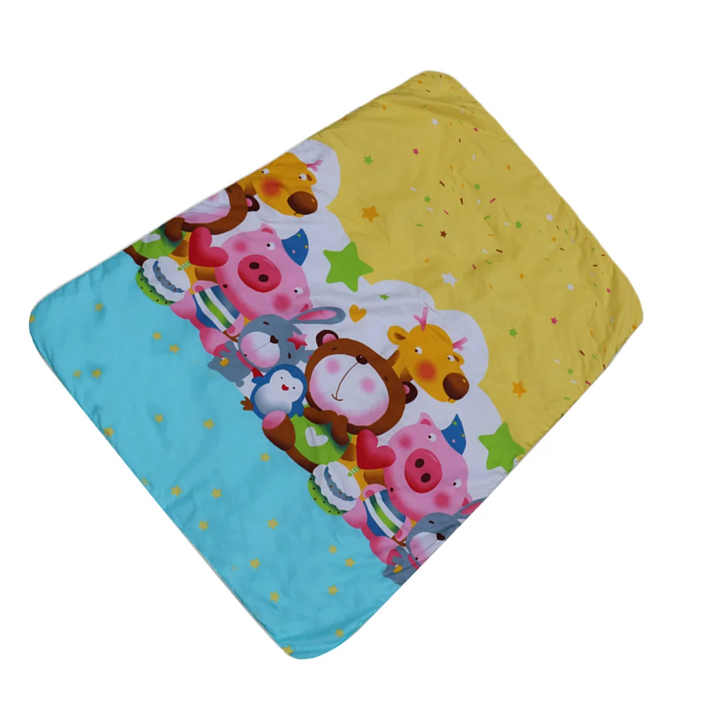 

Baby Waterproof Sheet Urine Changing Pads Cartoon Reusable Infant Bedding Nappy Burp Mattress Changing Mat
