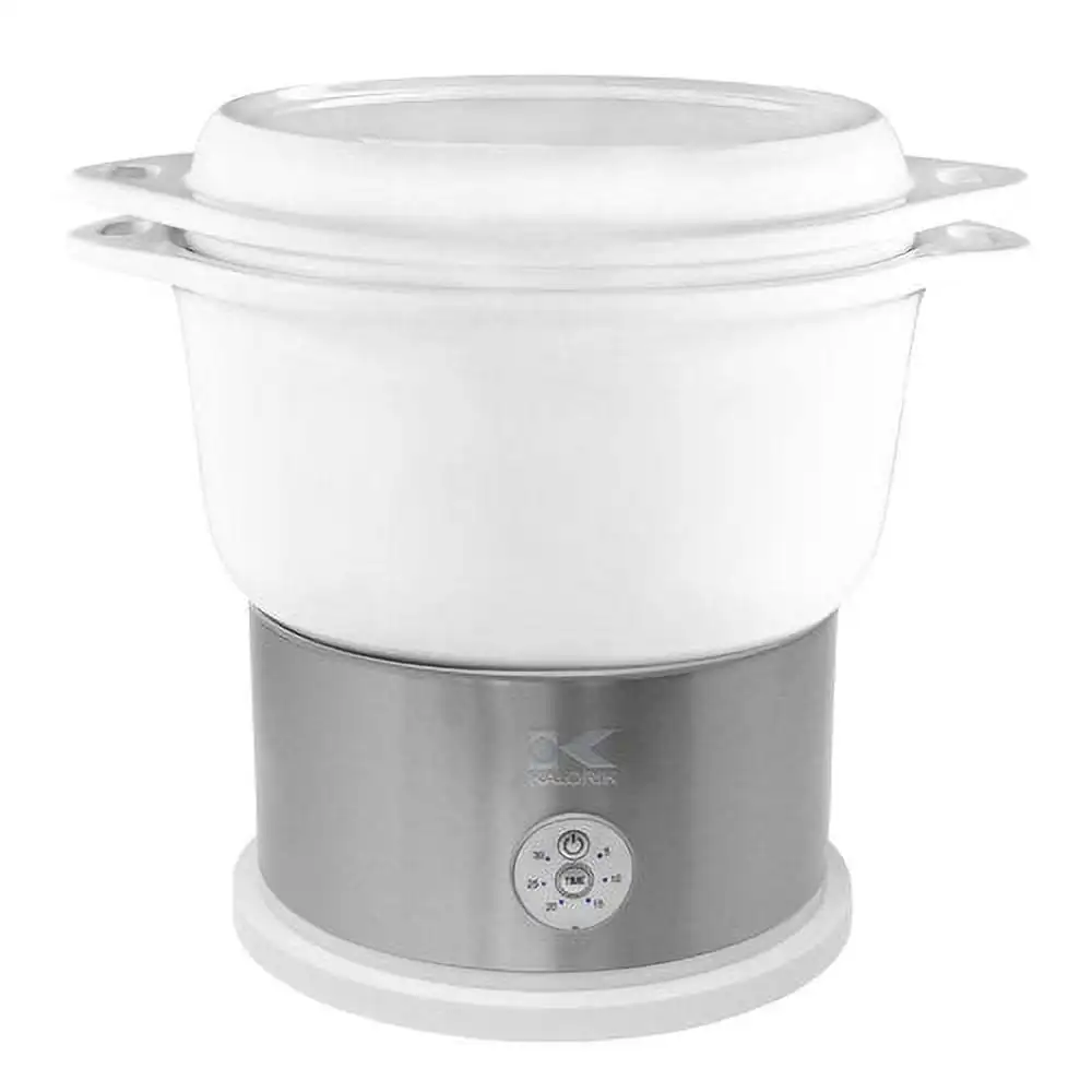 

Kalorik 4.8 Quart White Ceramic Steamer with Steaming Rack
