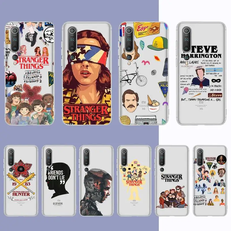 

TV Show Stranger Things Season 4 Phone Case for Samsung S20 S10 lite S21 plus for Redmi Note8 9pro for Huawei P20 Clear Case