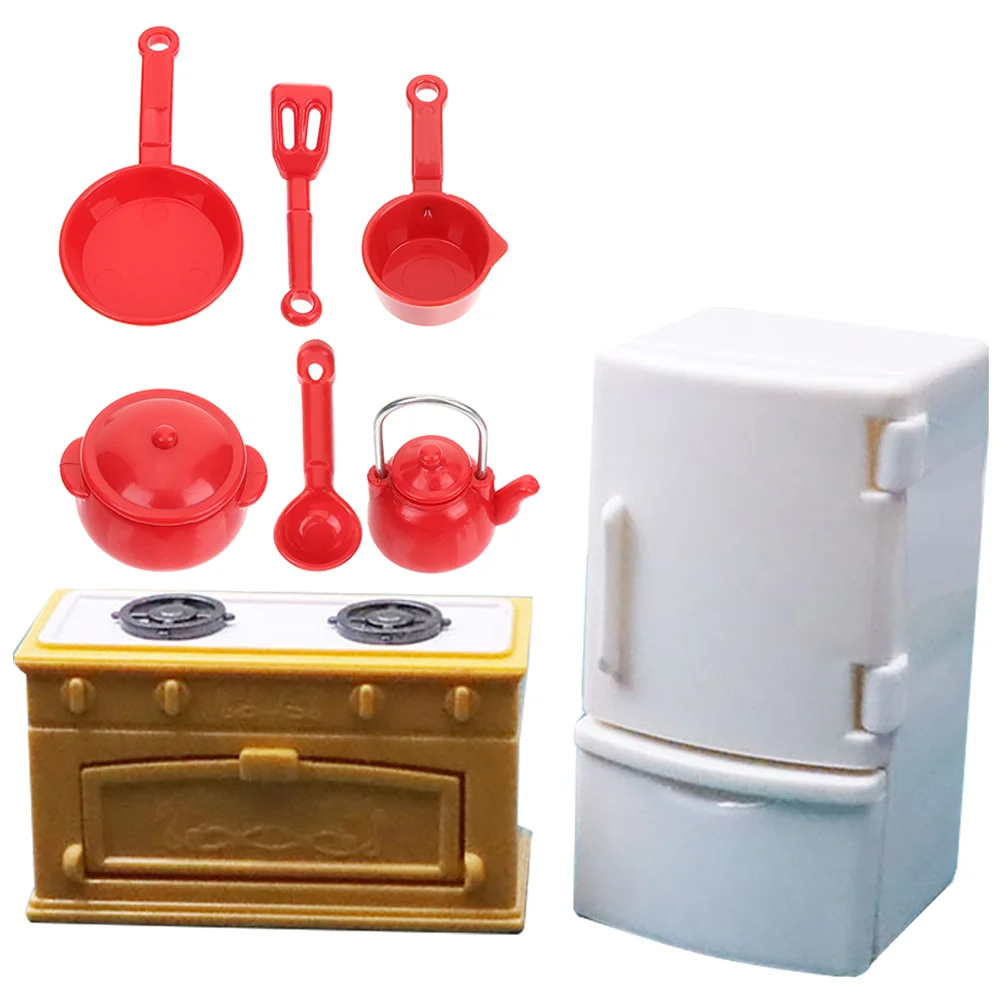 

Kitchen Miniature Accessories Furniture Cabinets Sink Mini Ornament Toy Cookware