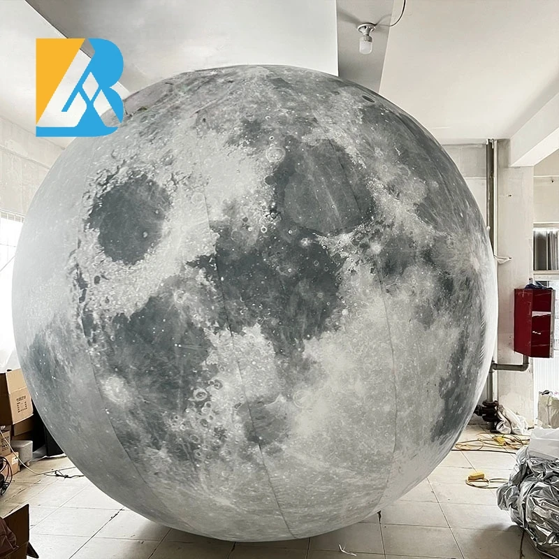 Надувная гигантская Луна индивидуального размера со светодиодом для