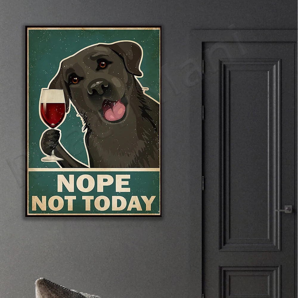 Постер с надписью Love Dog No Today