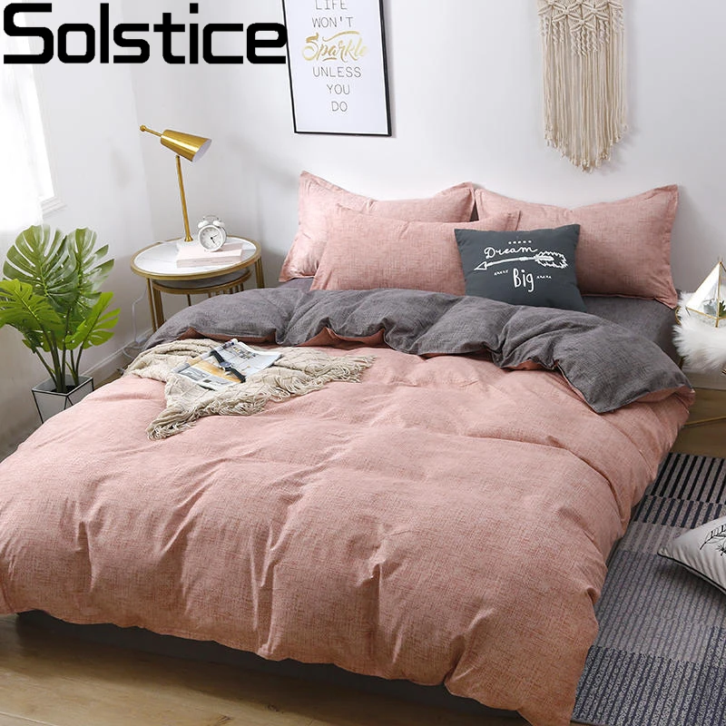 

Solstice Home Textile Claret Flamingo Duvet Cover Pillowcase Flat Sheet Woman Adult Kid Girl Bedding Set King Full Bed Linen Kit