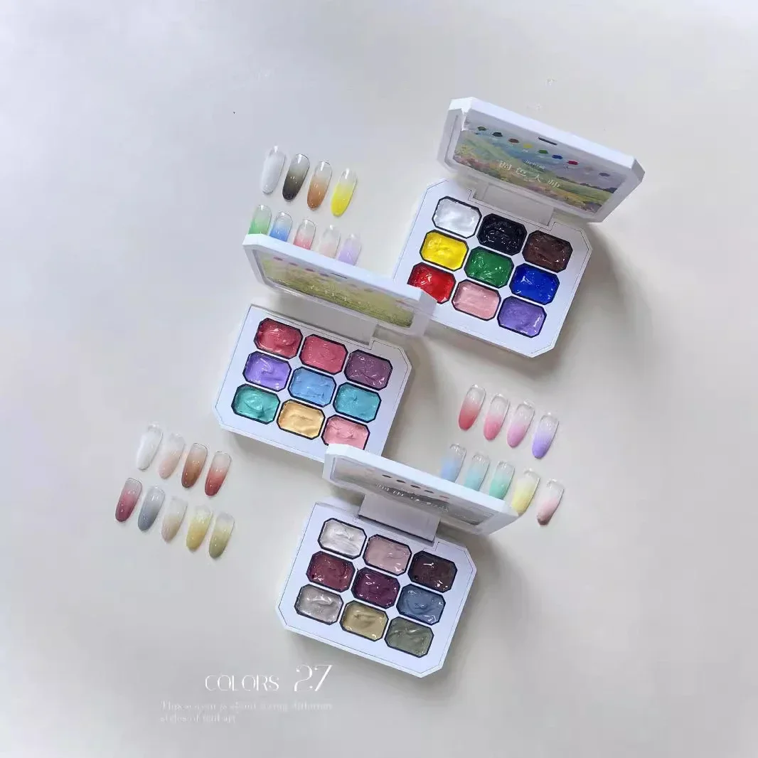 Dopamine Colosr Pat Painting Gel 9-цветный гель-лак для ногтей Soak Off УФ-светодиодный лак Гель-лак