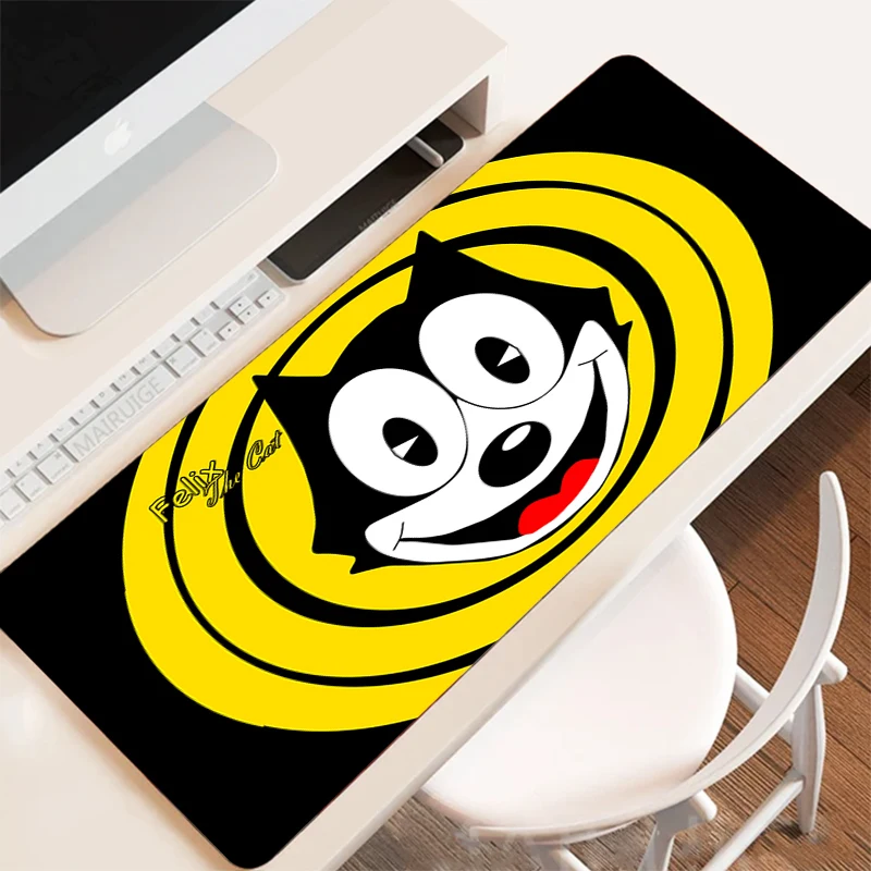 

Gaming Mouse Pad 900x400 Felix the Cats Desk Accessories Pc Cabinet Games Mousepad Anime Computer Desks Gamer Keyboard Mat Mats