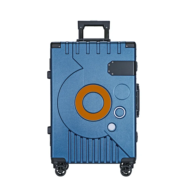 

XQ 20 Inch Travel Luggage Fashion Aluminum Frame Suitcase 22"24"26" Inches PC Trolley Case Unisex Boarding Case M