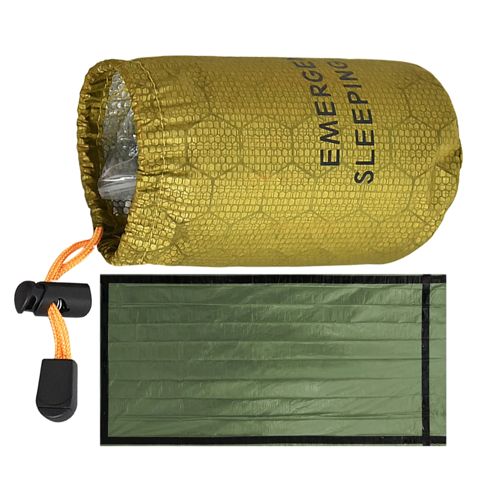 

Outdoor Emergency Sleeping Bag Waterproof Lightweight Thermal Bivy Sack Survival Blanket Bags Climbing Hiking Camping Equipment