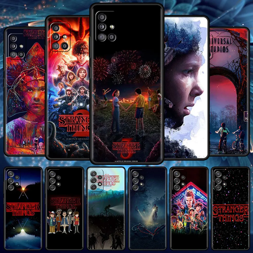 

Stranger Things TV Show Case For Samsung Galaxy A52 A51 A12 A21s A32 Soft Phone Cover A71 A02s A31 A72 A22 A11 A41 Black Capas