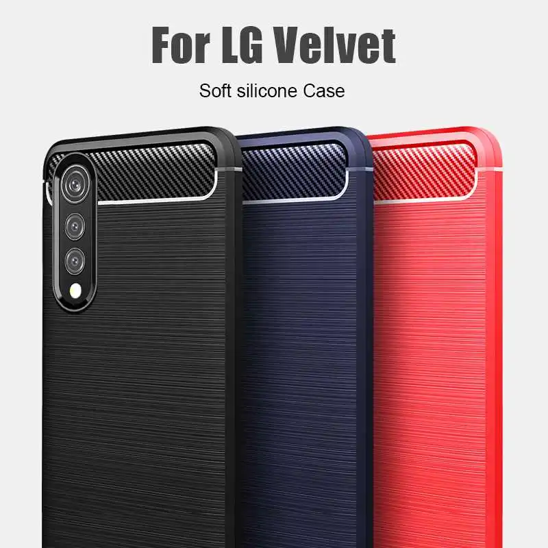 

Nonmeio Shockproof Soft Case For LG Velvet Phone Case Cover