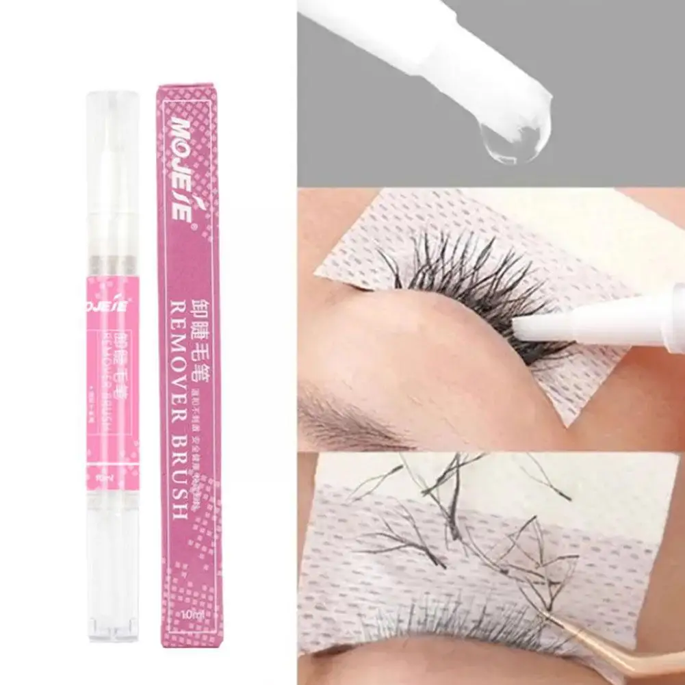

New Remover Brush Pen Eyelash Professional Extension Tool Fast Non-irritating Cleaner Remover Glue Convenient Makeup Transp X9L0