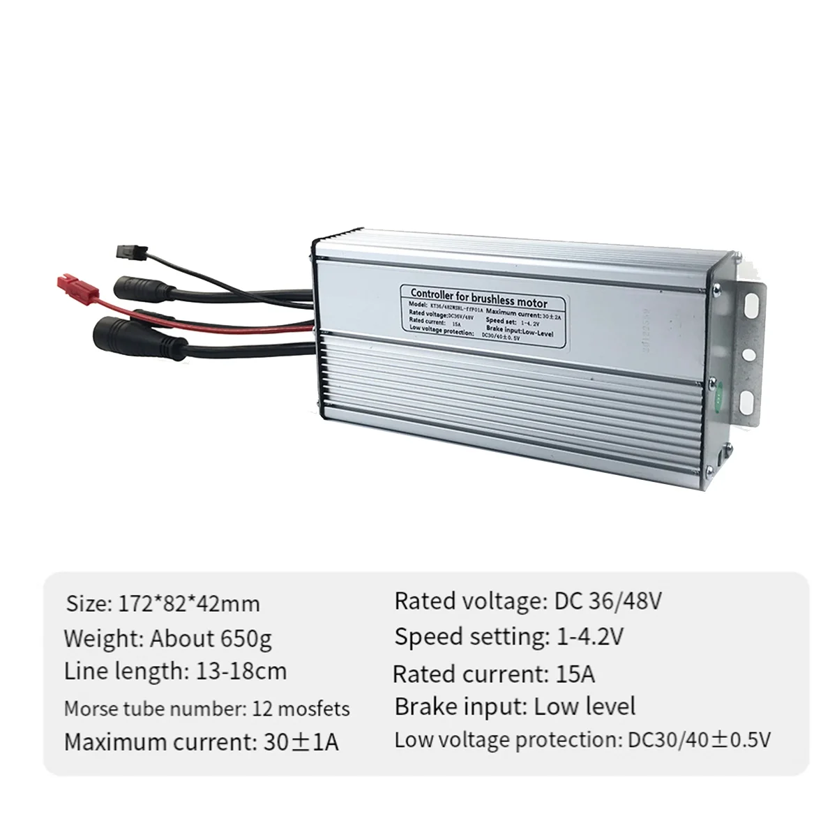 KT контроллер электровелосипеда 36/48V 1000W KT-30A 30A водонепроницаемый разъем для
