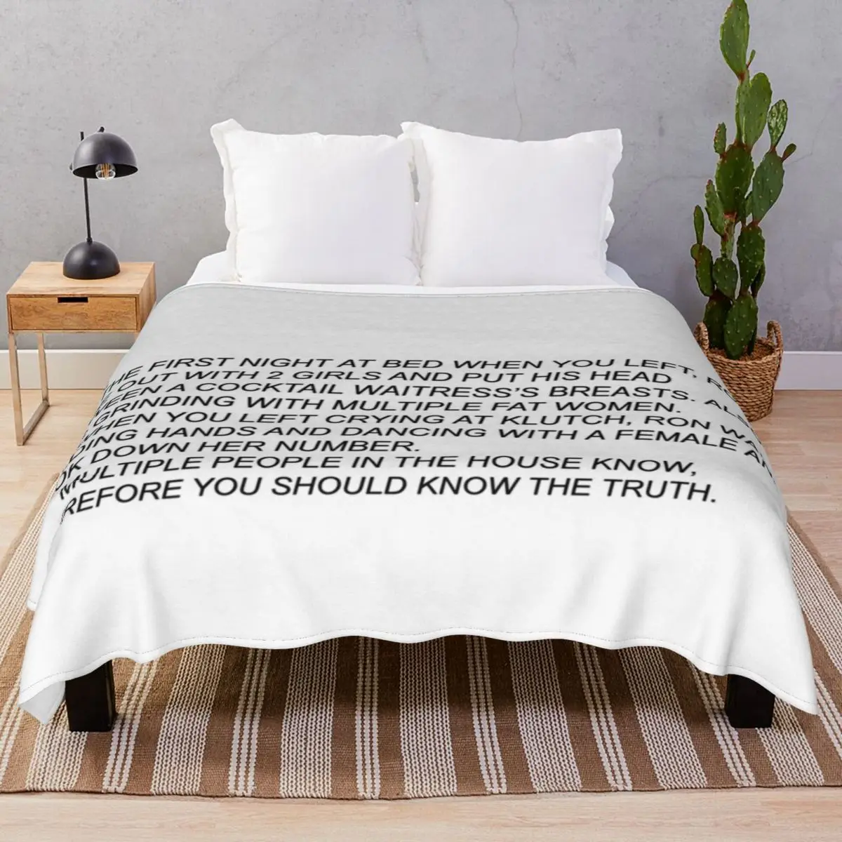 Anonymous Letter To Sammi Blankets Fleece Plush Decoration Fluffy Unisex Throw Blanket for Bedding Home Couch Camp Cinema