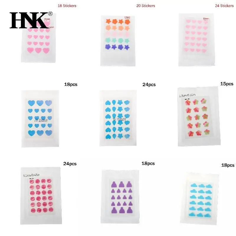 

15-36pcs Heart Star Invisible Acne Removal Pimple Patch Beauty Acne Tools Pimple Acne Concealer Face Spot Scar Care Stickers