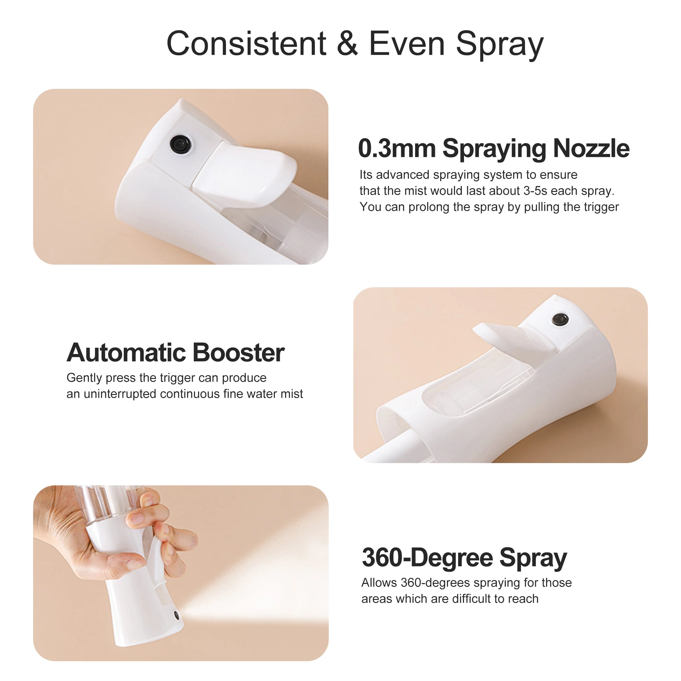 Бутылка для воды высокого давления косметическая бутылка с распылителем