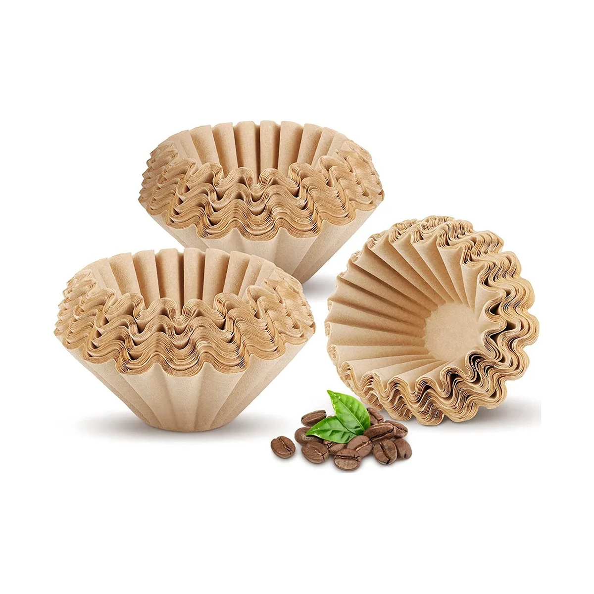 

200 Count 1-4 Cup Coffee Filters Small Coffee Paper Filters Disposable Basket Filters Brown