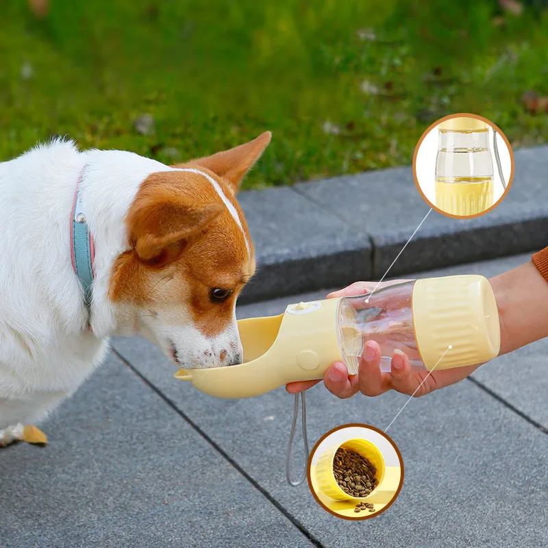

Outdoor Portable Pet Accompanying Water Cup Feed Cup Dog Water Drinker Cat Travel Dual Use Water Cup Drinking Bowl Dog Supplie
