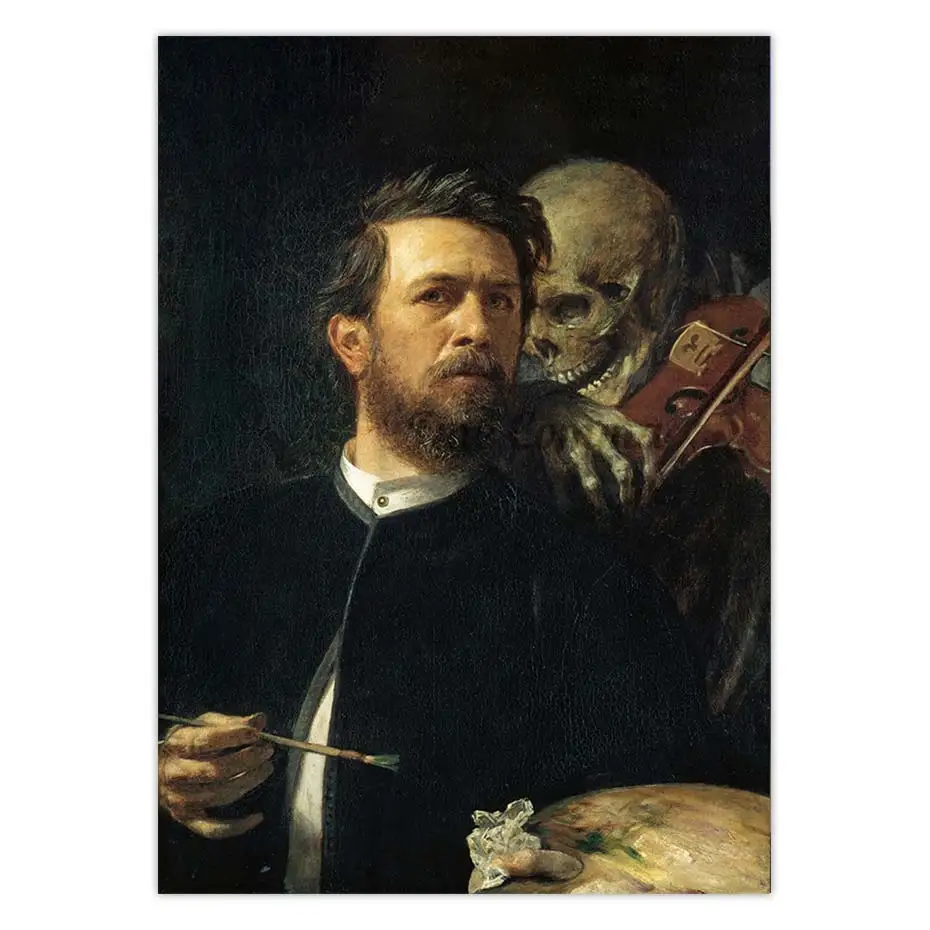 Винтажный постер на холсте Арнольд боклин, Репродукция на стене фредерик арнольд каммер младший тиран марса