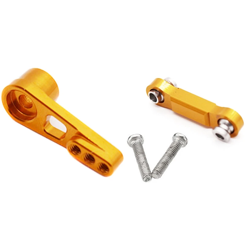 

Металлический стержень с сервоприводом для Wltoys A959-B A969 A979, желтый и 1 шт 25T сервопривод для Wltoys A949
